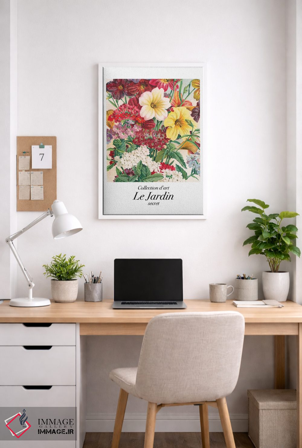 تابلو دکوراتیو هنر کلاسیک باغ؛ دسته گل اثر مامبو آرت استودیو - D4W