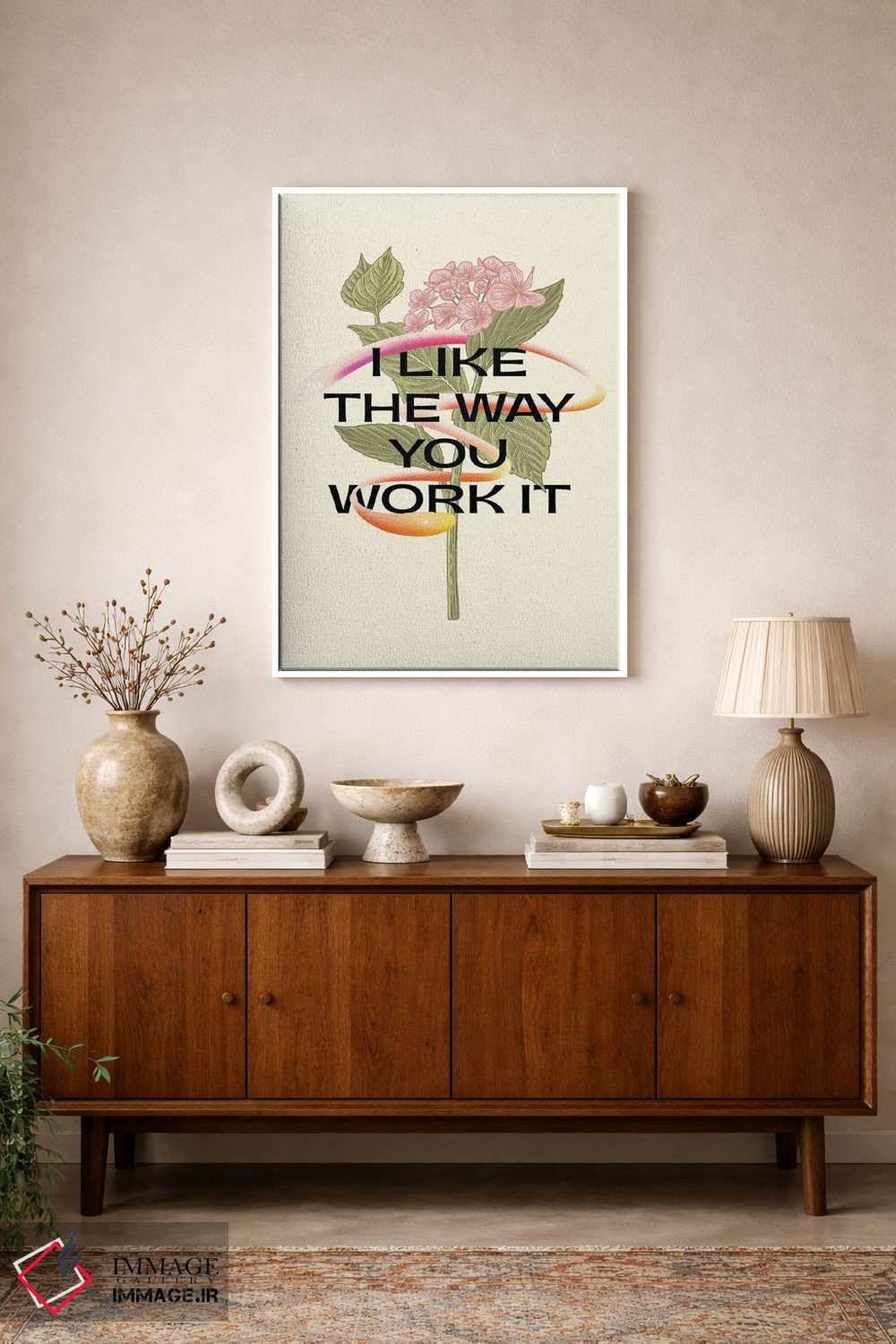 تابلو مدرن از سبک کارت خوشم میاد اثر مامبو آرت استودیو - D1W