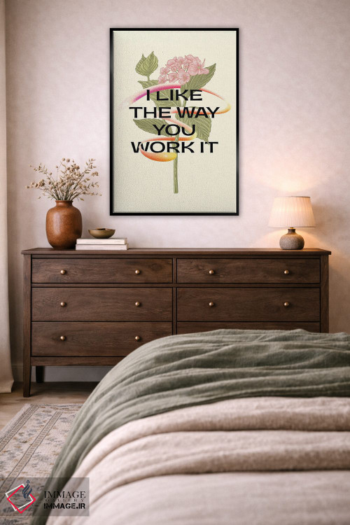 تابلو مدرن از سبک کارت خوشم میاد اثر مامبو آرت استودیو - D5B