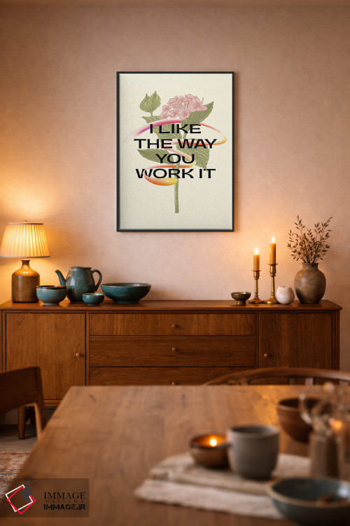 تابلو مدرن از سبک کارت خوشم میاد اثر مامبو آرت استودیو - D6B