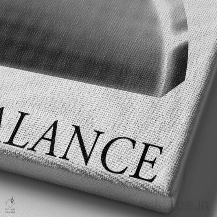 تابلو انتزاعی اعداد فرشته؛ تعادل ۸۸۸ اثر مامبو آرت استودیو - نمای نزدیک بافت بوم