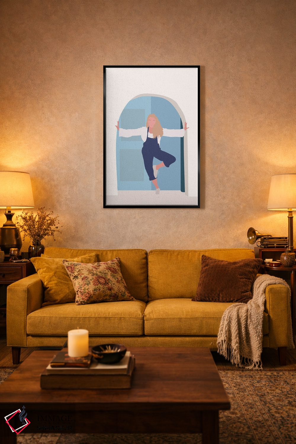 تابلو مینیمال فیلم "ماما میا" گروه آبا اثر مامبو آرت استودیو - D3B