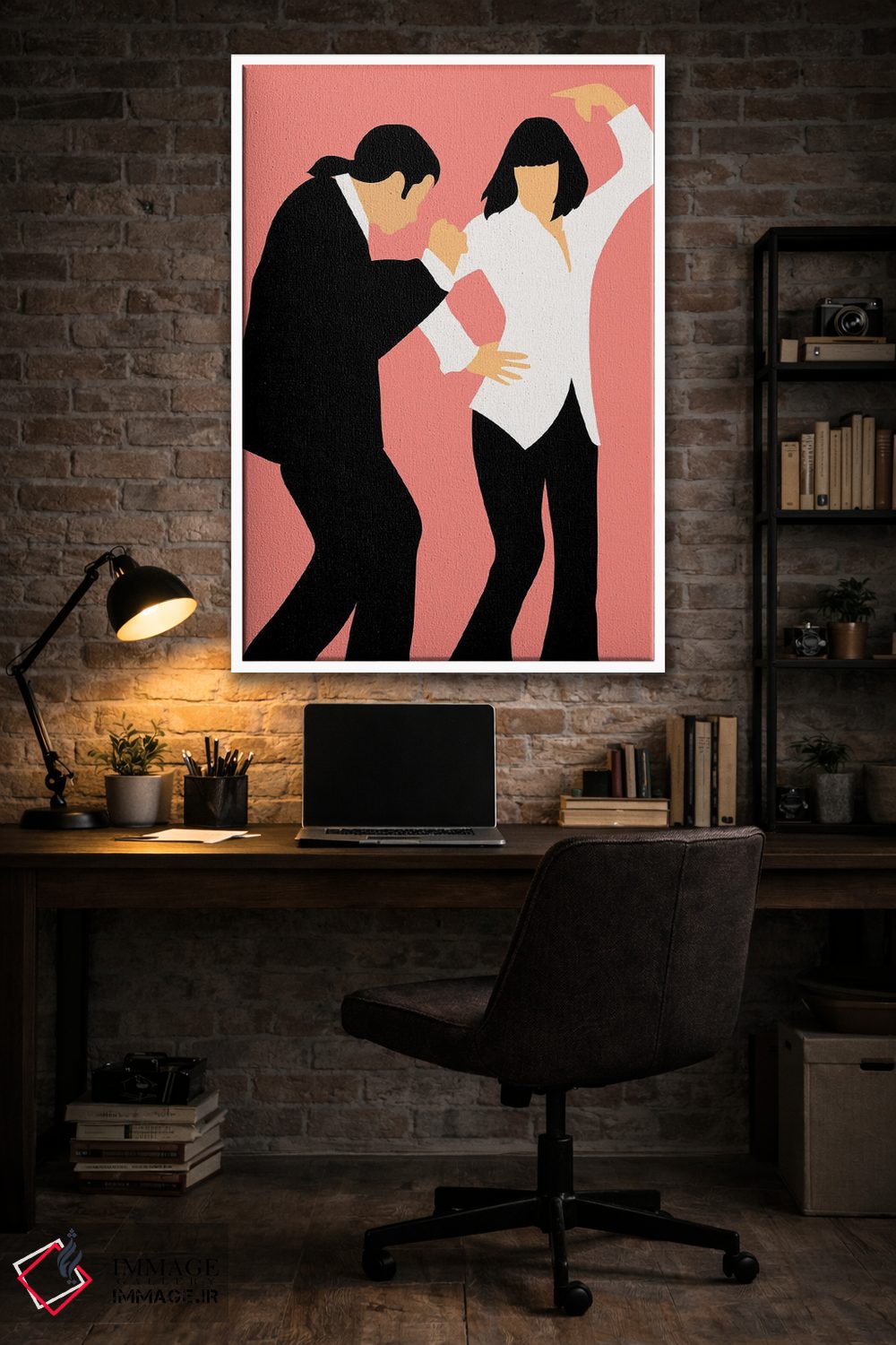 تابلو مینیمال پکیج رقص پالپ فیکشن ۱ اثر مامبو آرت استودیو - D4W