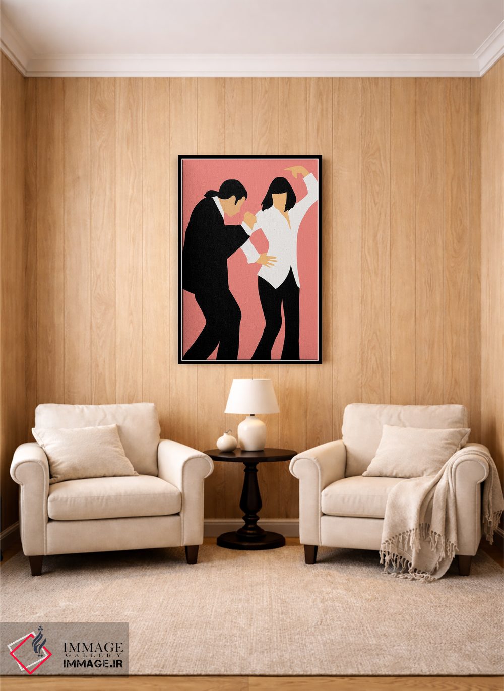 تابلو مینیمال پکیج رقص پالپ فیکشن ۱ اثر مامبو آرت استودیو - D5B