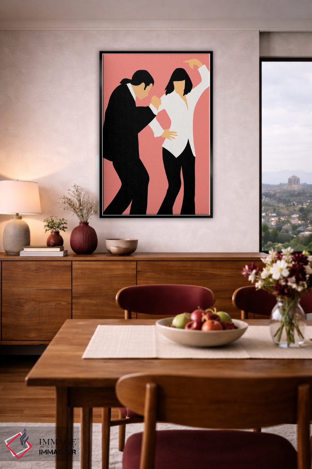 تابلو مینیمال پکیج رقص پالپ فیکشن ۱ اثر مامبو آرت استودیو - D6B