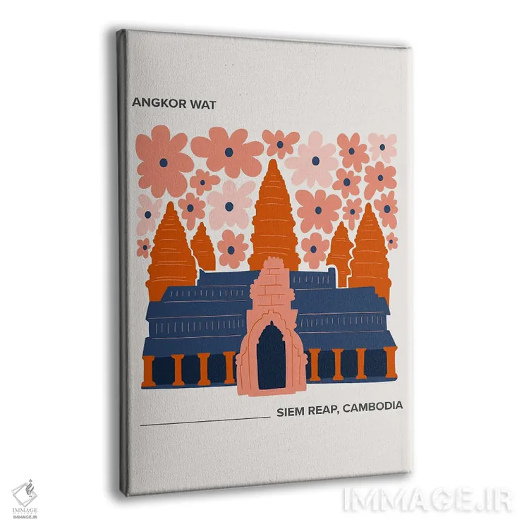 تابلو دکوراتیو آنگکور وات اثر مامبو آرت استودیو - نمای پرسپکتیو محصول