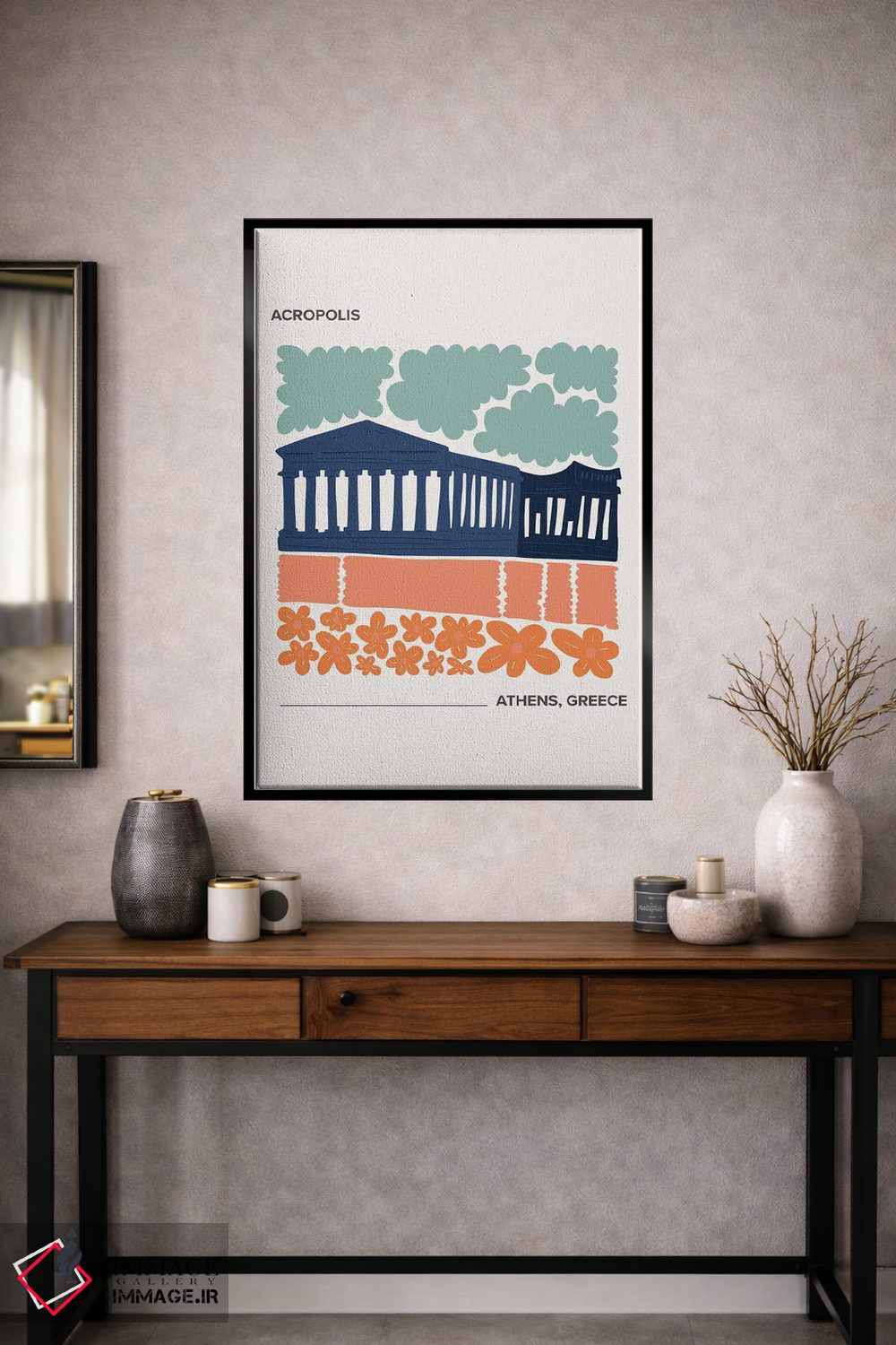 تابلو دکوراتیو آکروپولیس اثر مامبو آرت استودیو - D2B