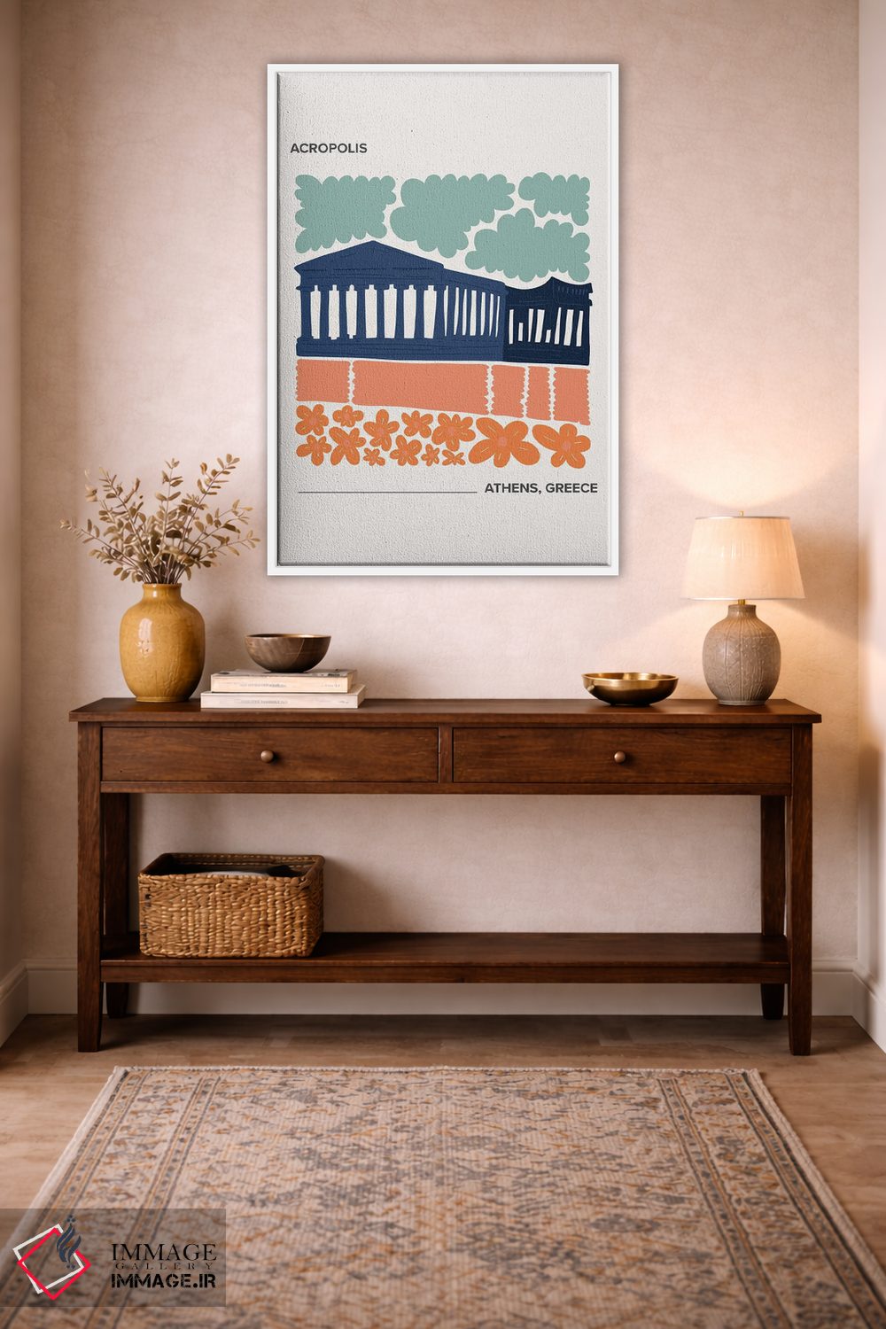 تابلو دکوراتیو آکروپولیس اثر مامبو آرت استودیو - D4W