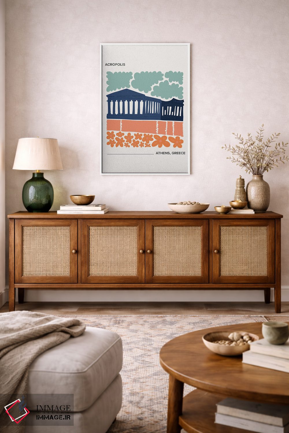 تابلو دکوراتیو آکروپولیس اثر مامبو آرت استودیو - D3W