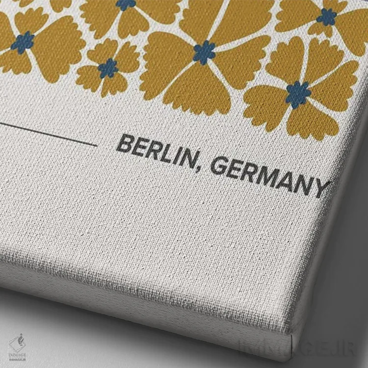 تابلو دکوراتیو دروازه براندنبورگ اثر مامبو آرت استودیو - نمای نزدیک بافت بوم