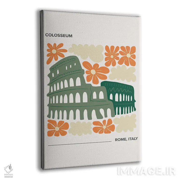 تابلو دکوراتیو کلوسئوم اثر مامبو آرت استودیو - نمای پرسپکتیو محصول