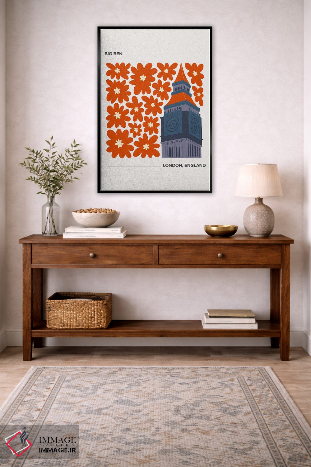 تابلو دکوراتیو بیگ بن اثر مامبو آرت استودیو - D5B