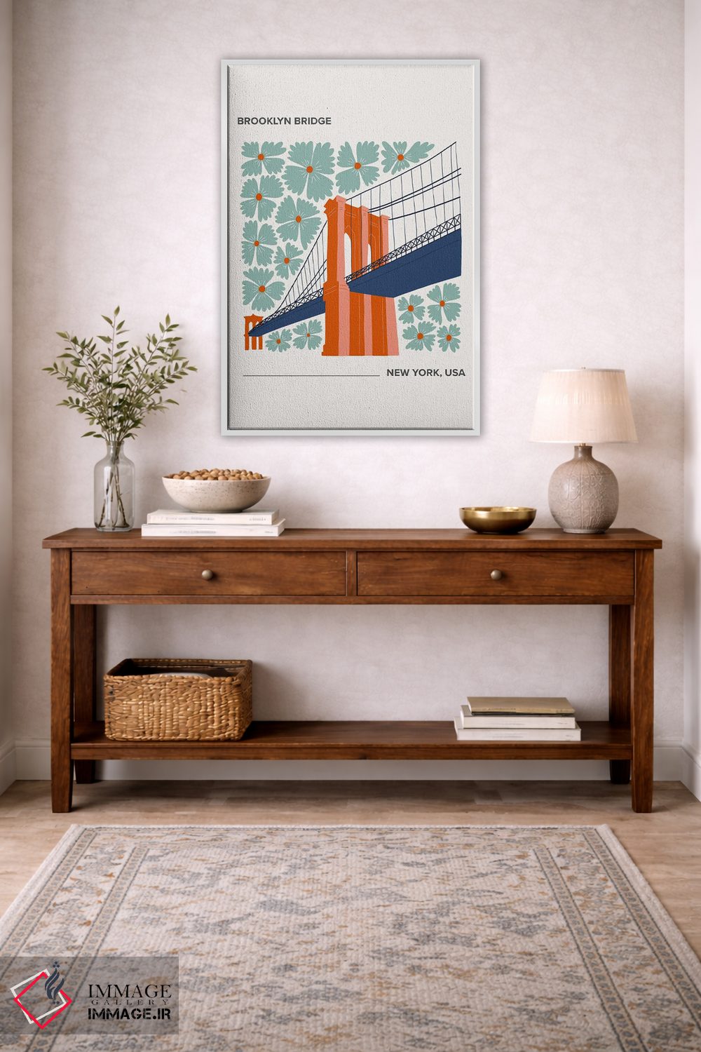 تابلو دکوراتیو پل بروکلین اثر مامبو آرت استودیو - D3W