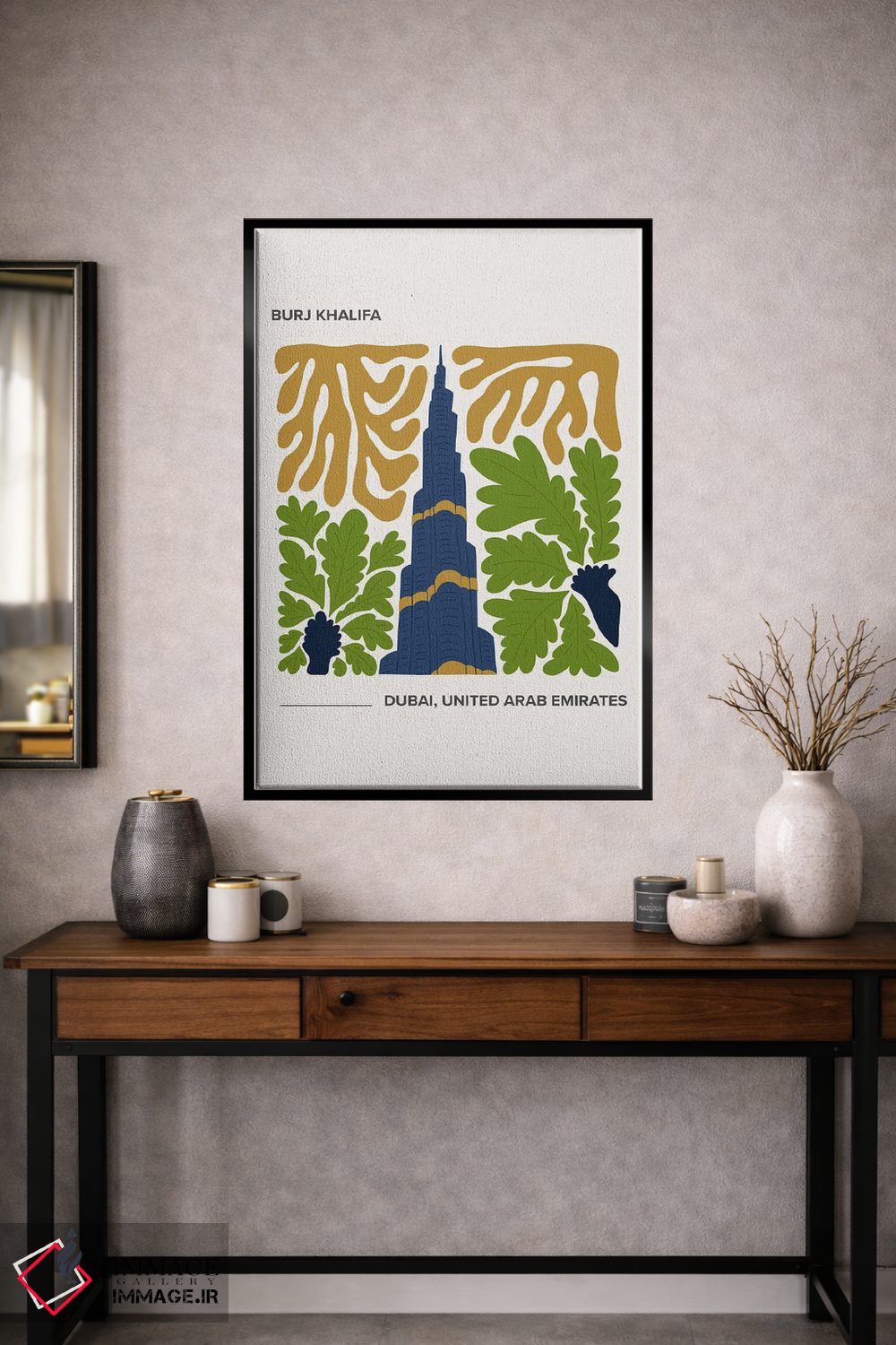 تابلو دکوراتیو برج خلیفه اثر مامبو آرت استودیو - D2B