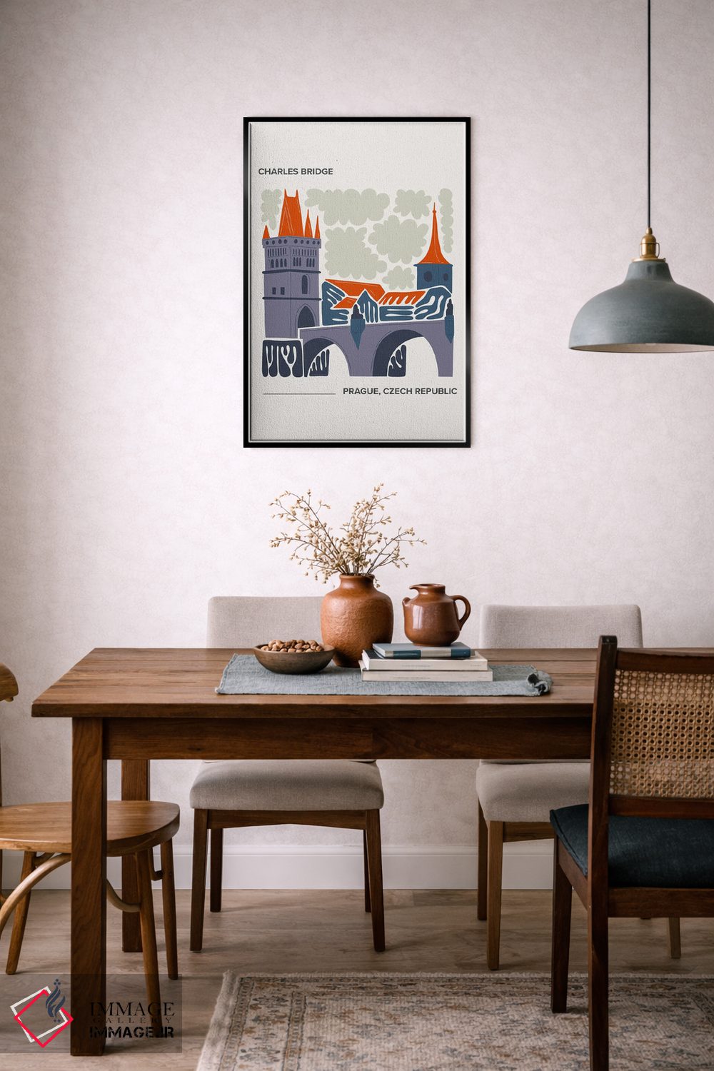 تابلو دکوراتیو پل چارلز اثر مامبو آرت استودیو - D6B