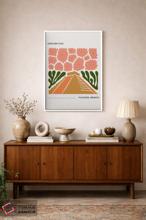 تابلو دکوراتیو چچن ایتزا اثر مامبو آرت استودیو - D1W