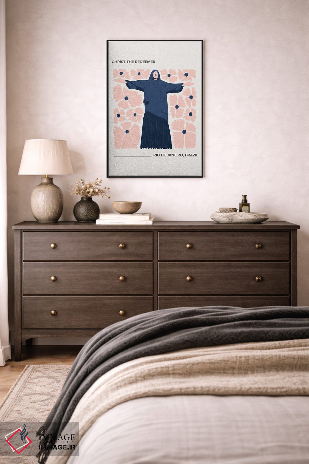 تابلو دکوراتیو تندیس مسیح نجات دهنده اثر مامبو آرت استودیو - D5B