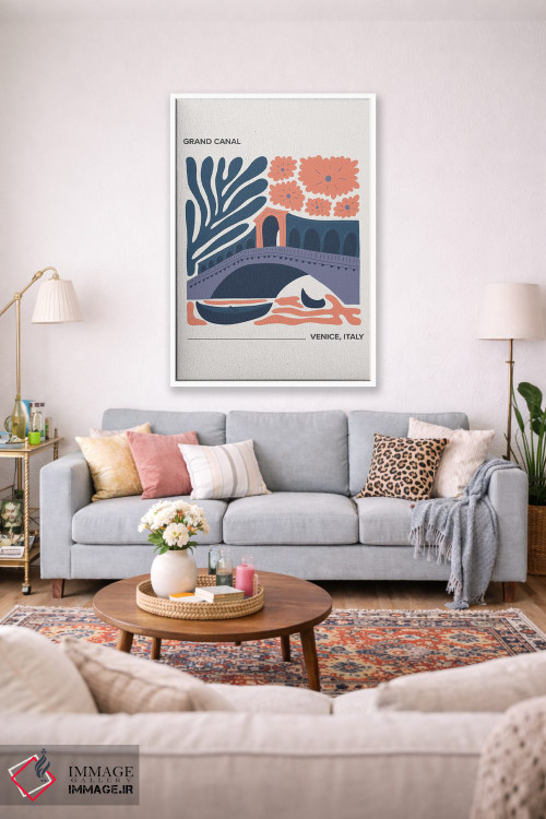 تابلو دکوراتیو کانال بزرگ اثر مامبو آرت استودیو - D1W