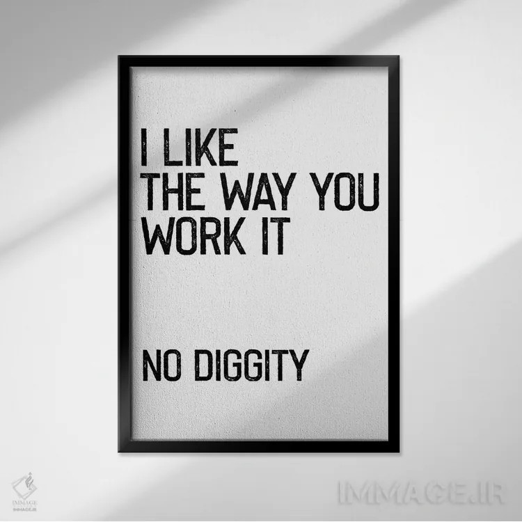 تابلو مدرن بدون تقلب اثر مامبو آرت استودیو - نمای قابدار مشکی