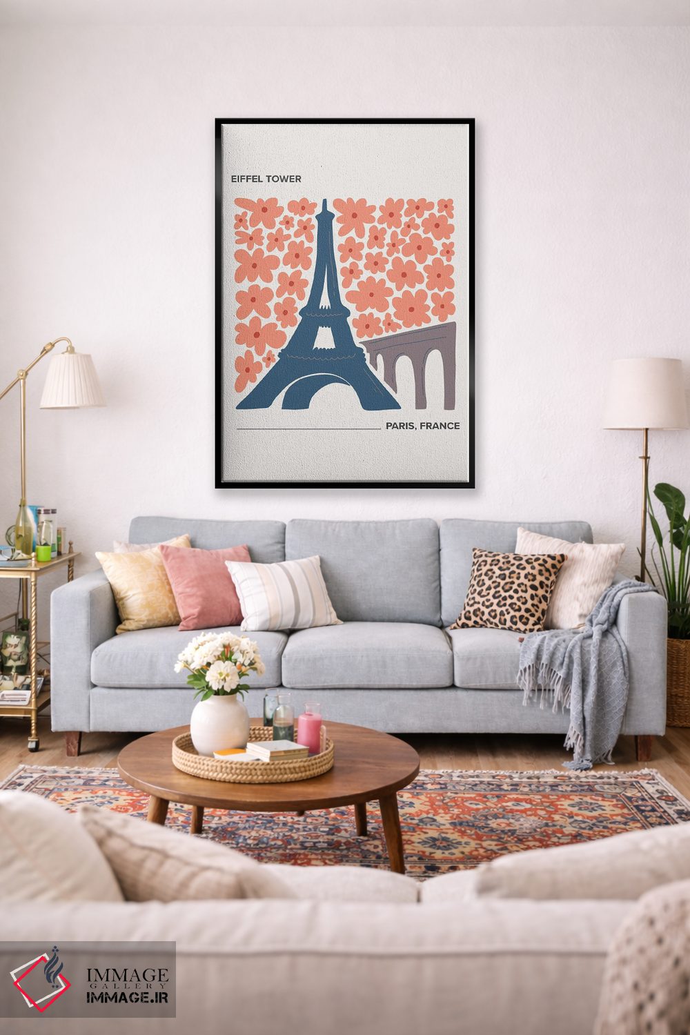 تابلو دکوراتیو برج ایفل اثر مامبو آرت استودیو - D1B