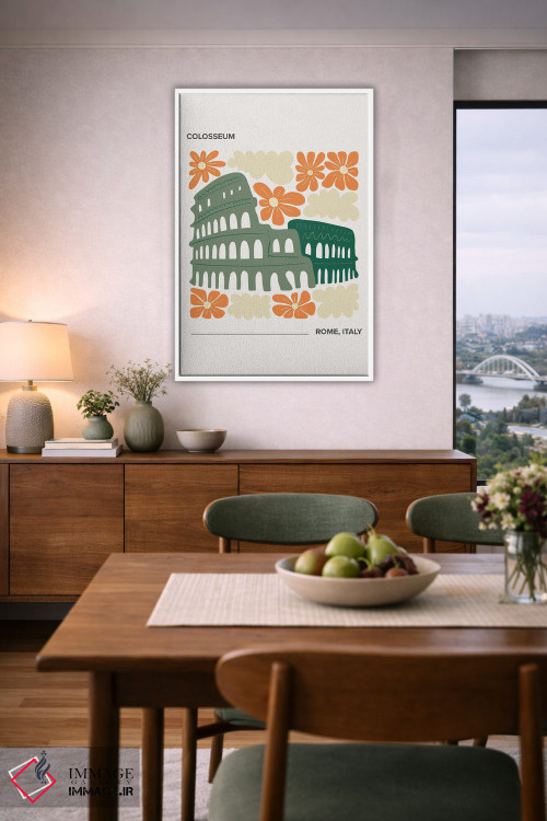 تابلو دکوراتیو کلوسئوم اثر مامبو آرت استودیو - D5W