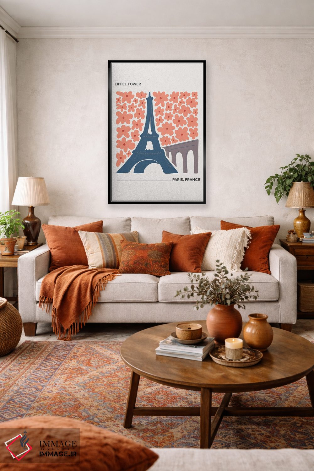 تابلو دکوراتیو برج ایفل اثر مامبو آرت استودیو - D5B