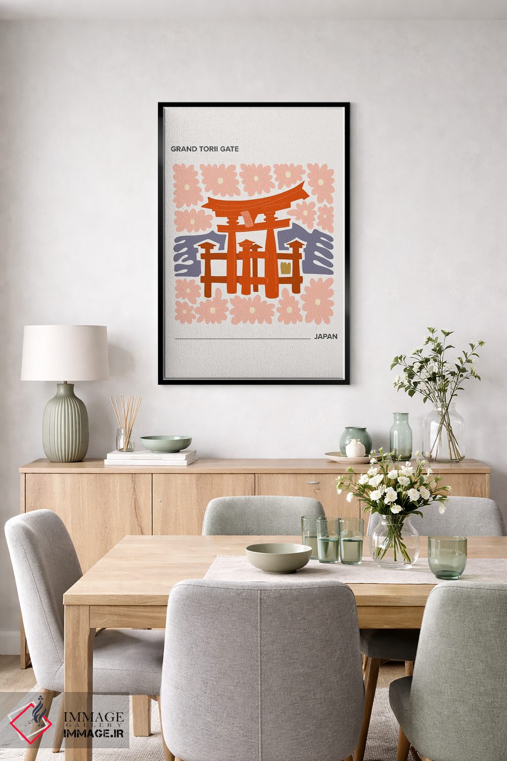 تابلو دکوراتیو دروازه بزرگ توری اثر مامبو آرت استودیو - D6B