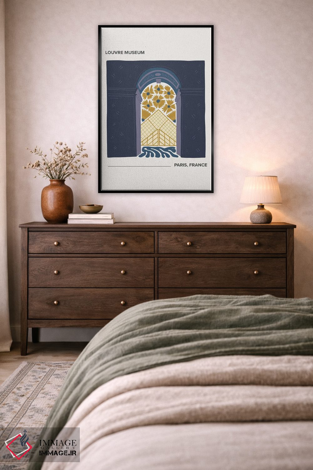 تابلو دکوراتیو موزه لوور اثر مامبو آرت استودیو - D5B