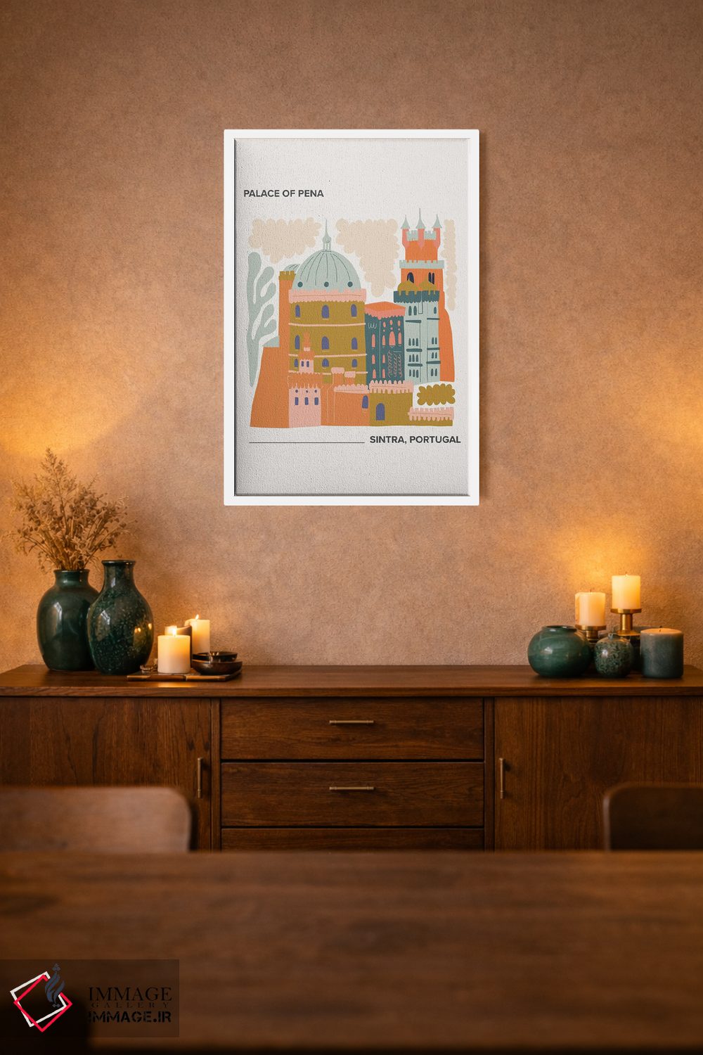 تابلو دکوراتیو کاخ پنا اثر مامبو آرت استودیو - D1W