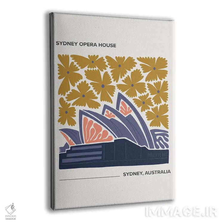 تابلو دکوراتیو اپرای سیدنی اثر مامبو آرت استودیو - نمای پرسپکتیو محصول