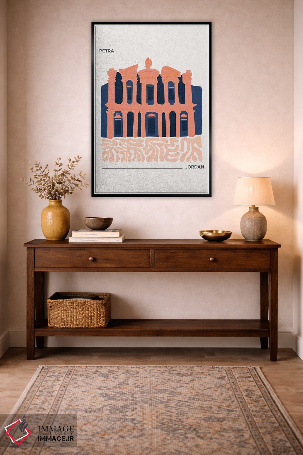 تابلو دکوراتیو پترا اثر مامبو آرت استودیو - D4B