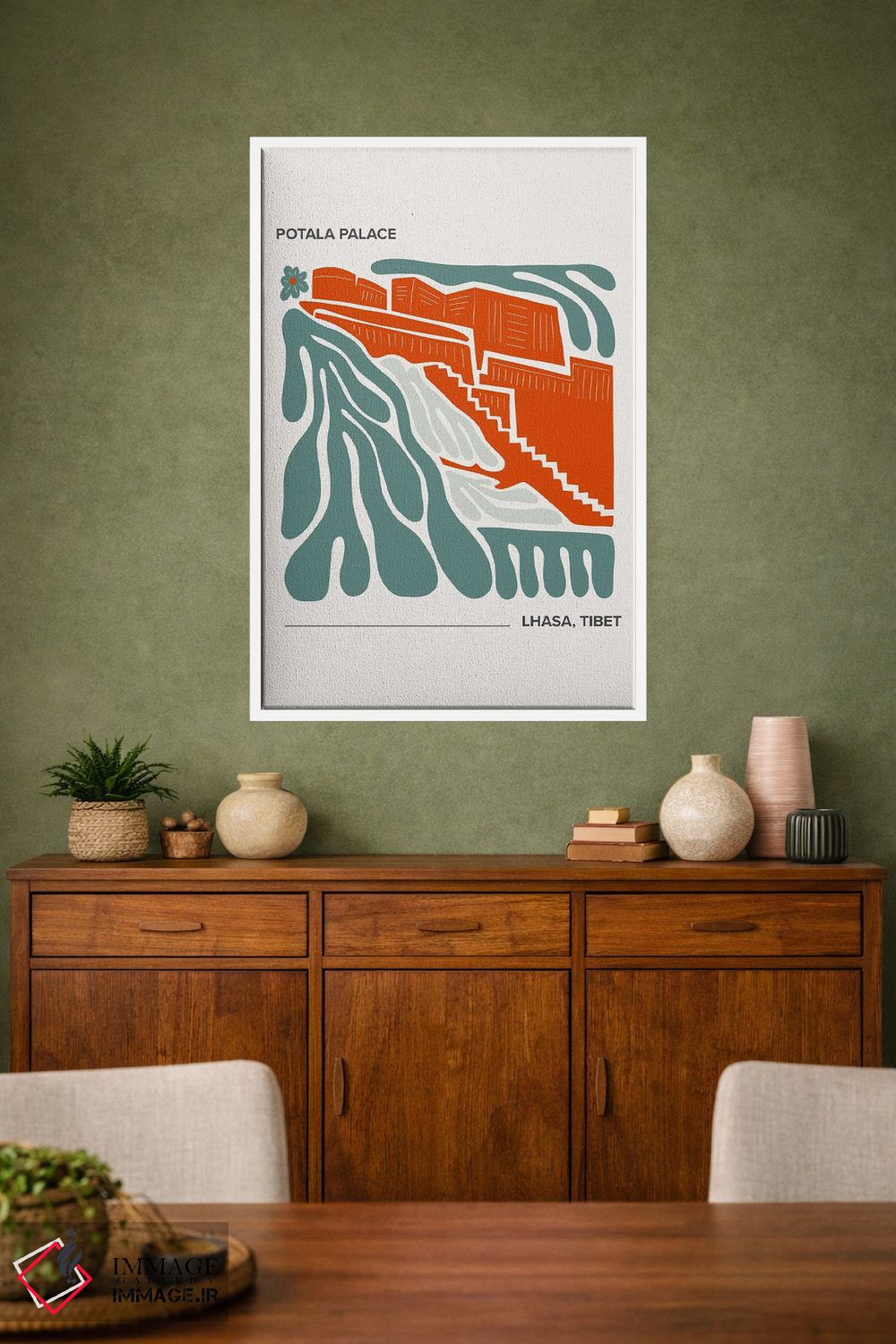 تابلو دکوراتیو کاخ پوتالا اثر مامبو آرت استودیو - D1W