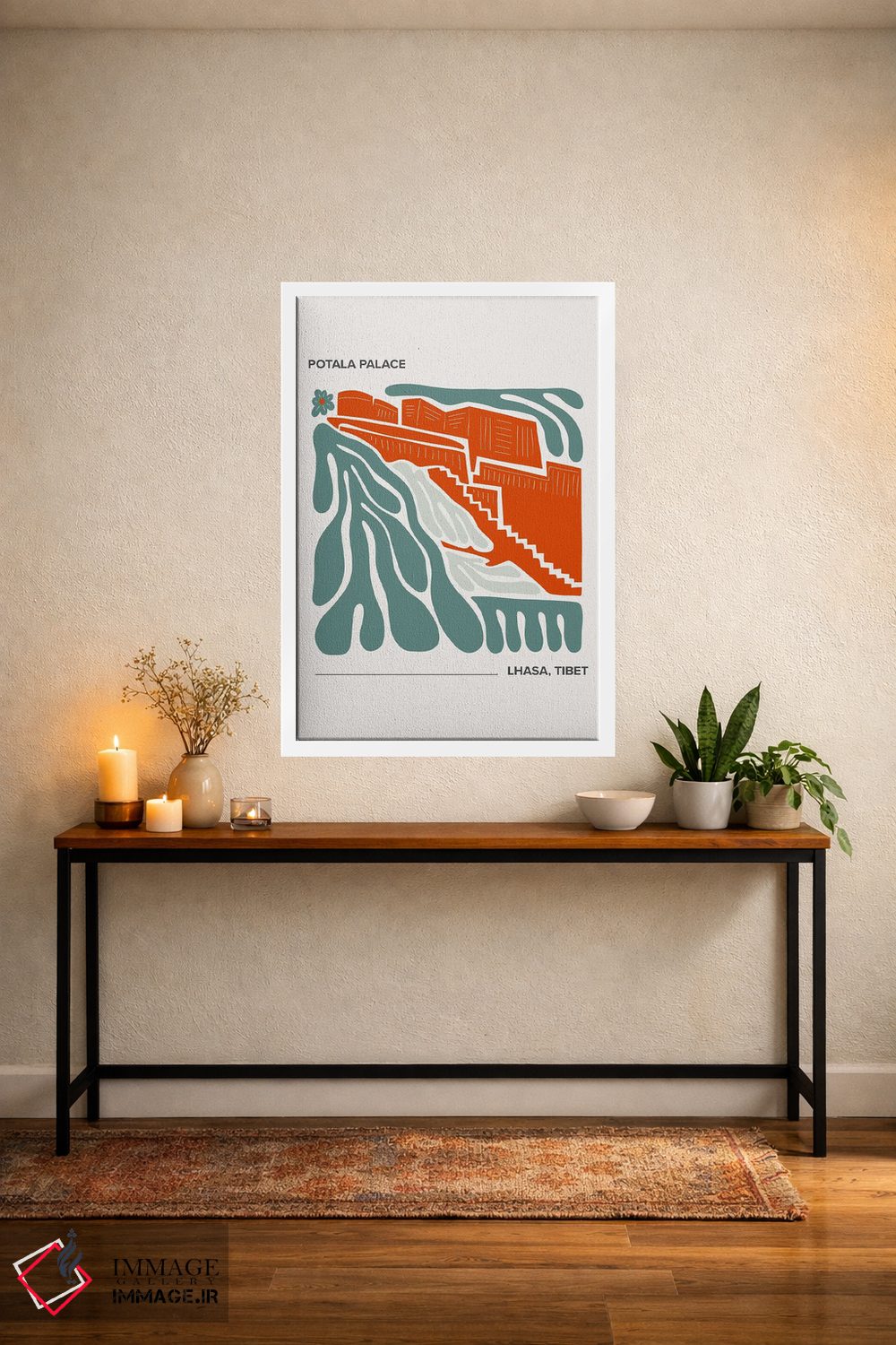 تابلو دکوراتیو کاخ پوتالا اثر مامبو آرت استودیو - D3W