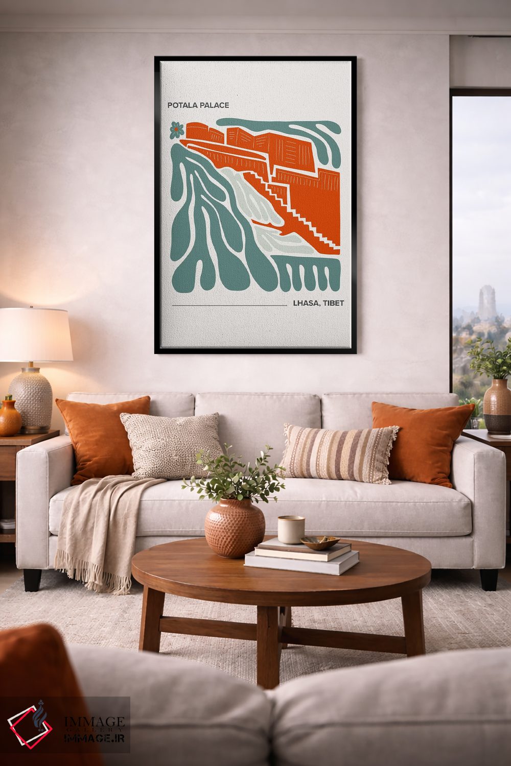 تابلو دکوراتیو کاخ پوتالا اثر مامبو آرت استودیو - D2B