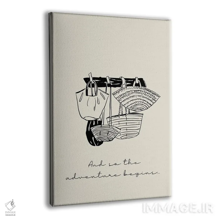 تابلو دکوراتیو و اینگونه ماجراجویی آغاز می شود اثر مامبو آرت استودیو - نمای پرسپکتیو محصول