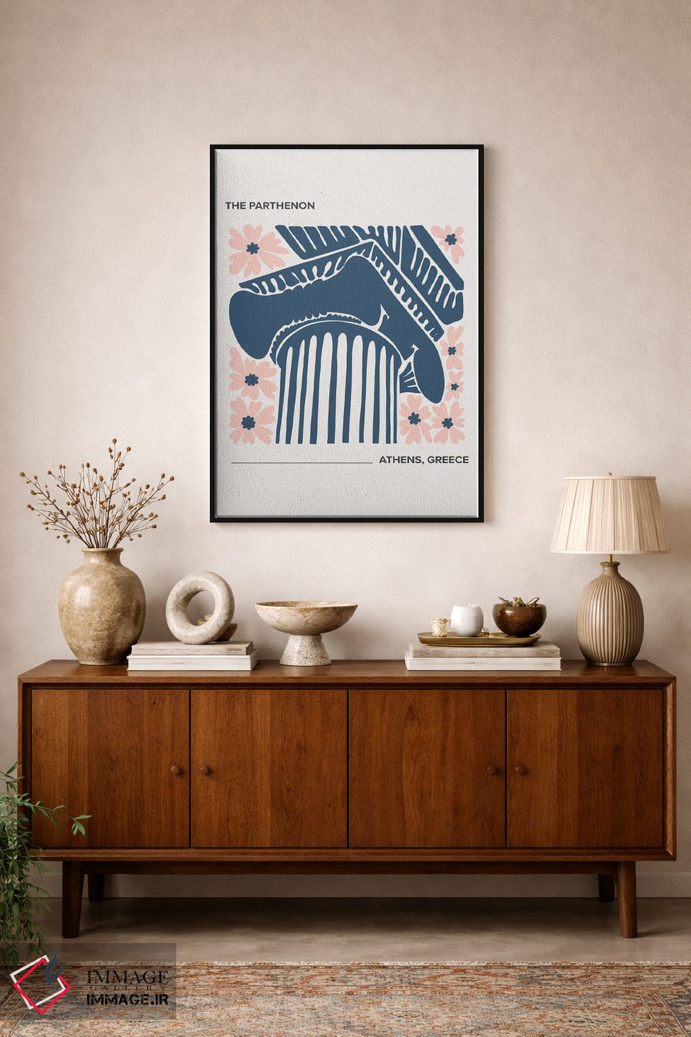 تابلو دکوراتیو پارتنون اثر مامبو آرت استودیو - D2B