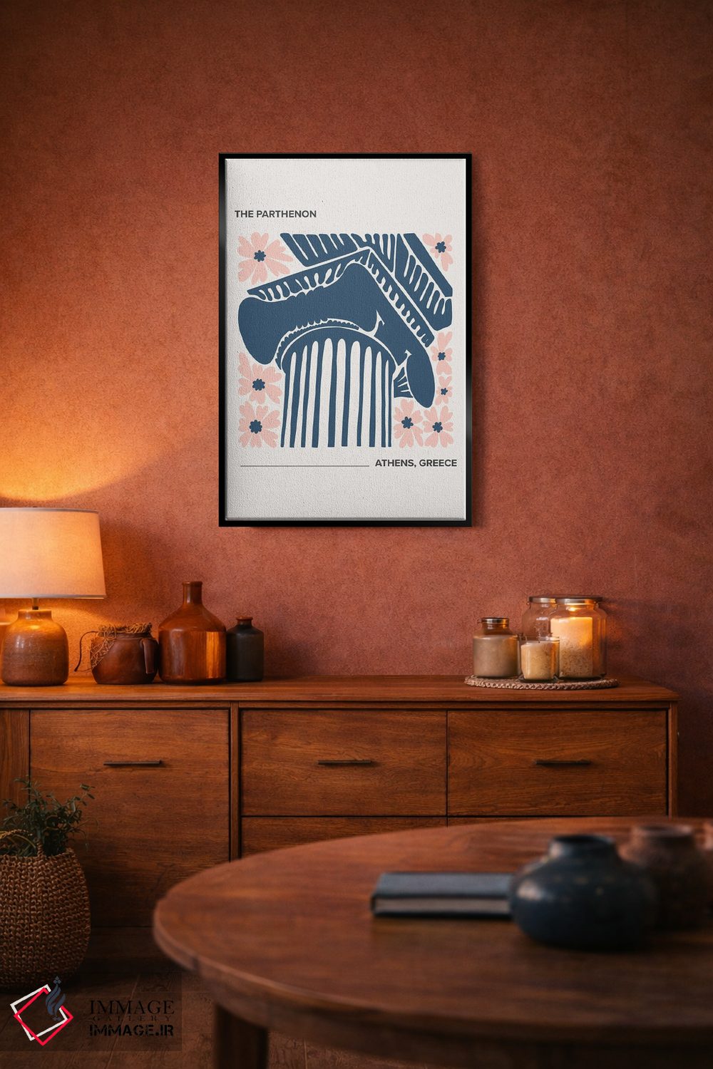 تابلو دکوراتیو پارتنون اثر مامبو آرت استودیو - D5B
