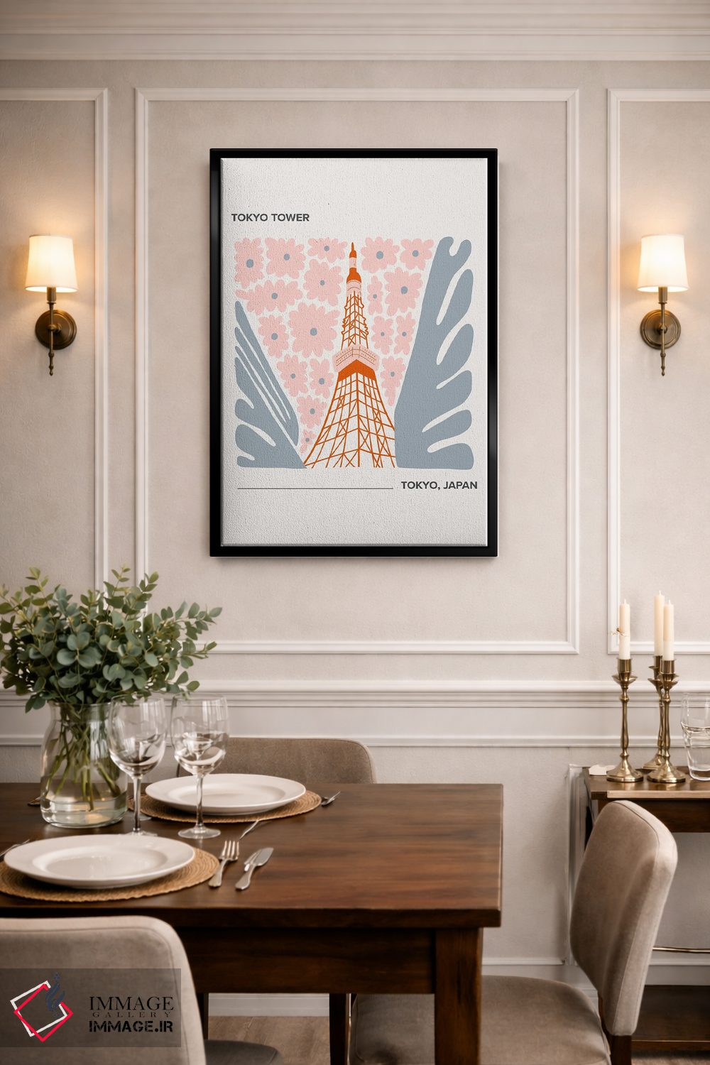 تابلو دکوراتیو برج توکیو اثر مامبو آرت استودیو - D2B