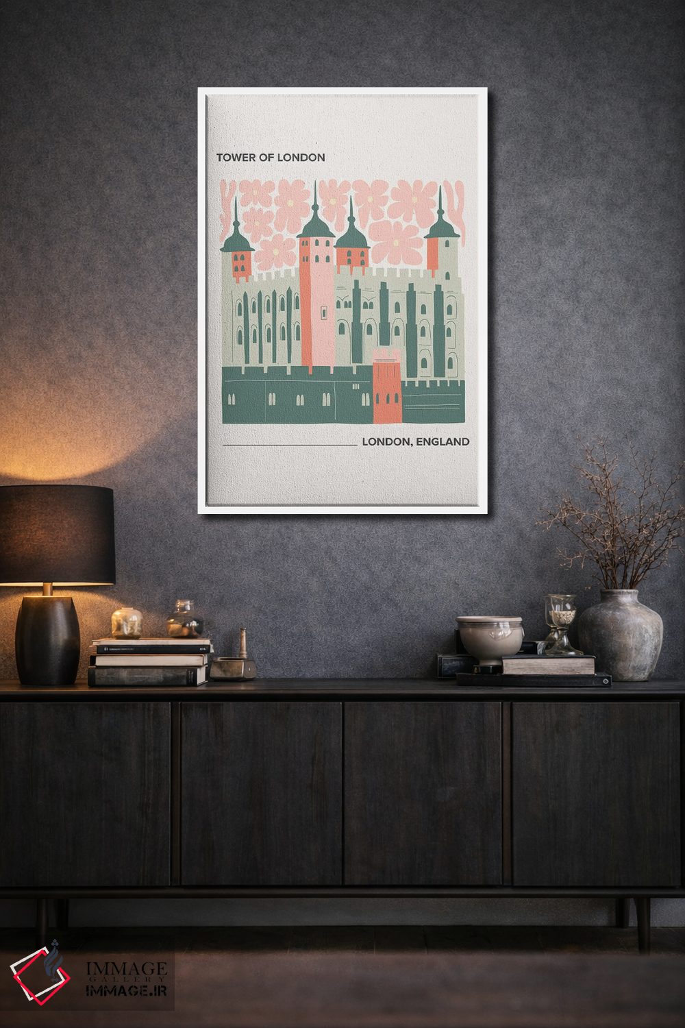 تابلو دکوراتیو برج لندن اثر مامبو آرت استودیو - D1W