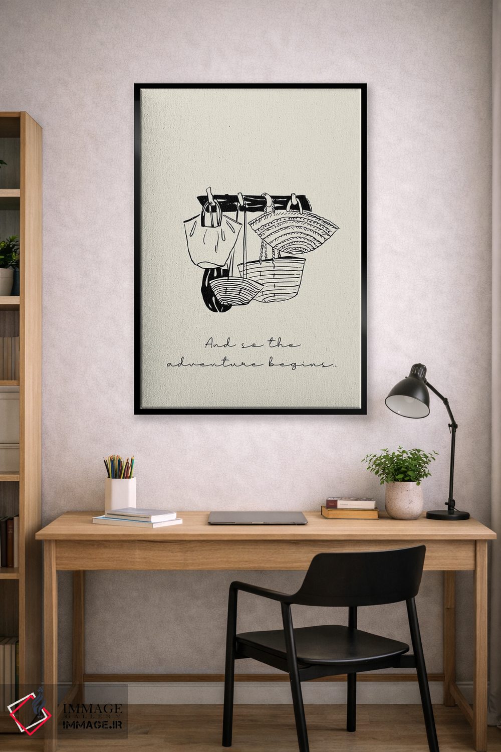 تابلو دکوراتیو و اینگونه ماجراجویی آغاز می شود اثر مامبو آرت استودیو - D1B
