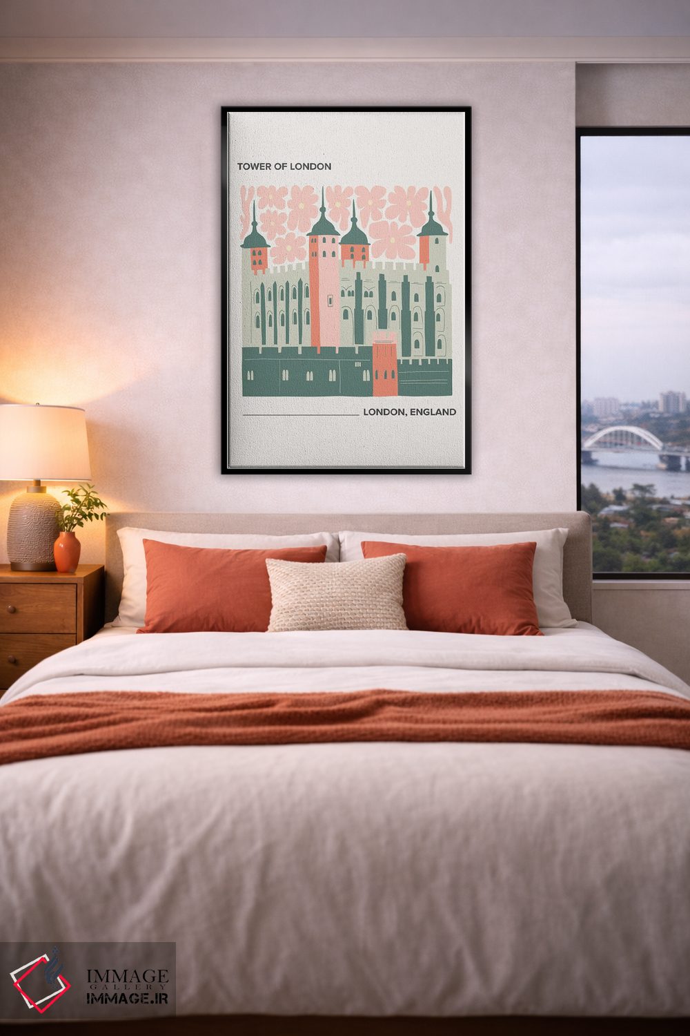 تابلو دکوراتیو برج لندن اثر مامبو آرت استودیو - D5B