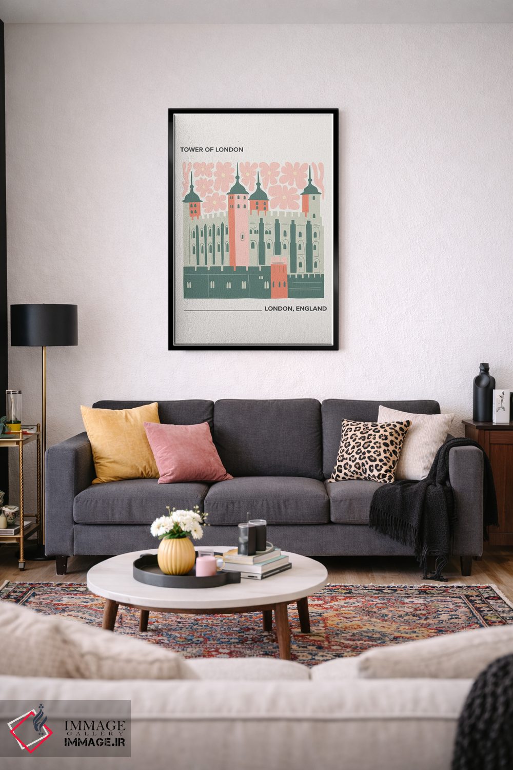 تابلو دکوراتیو برج لندن اثر مامبو آرت استودیو - D3B