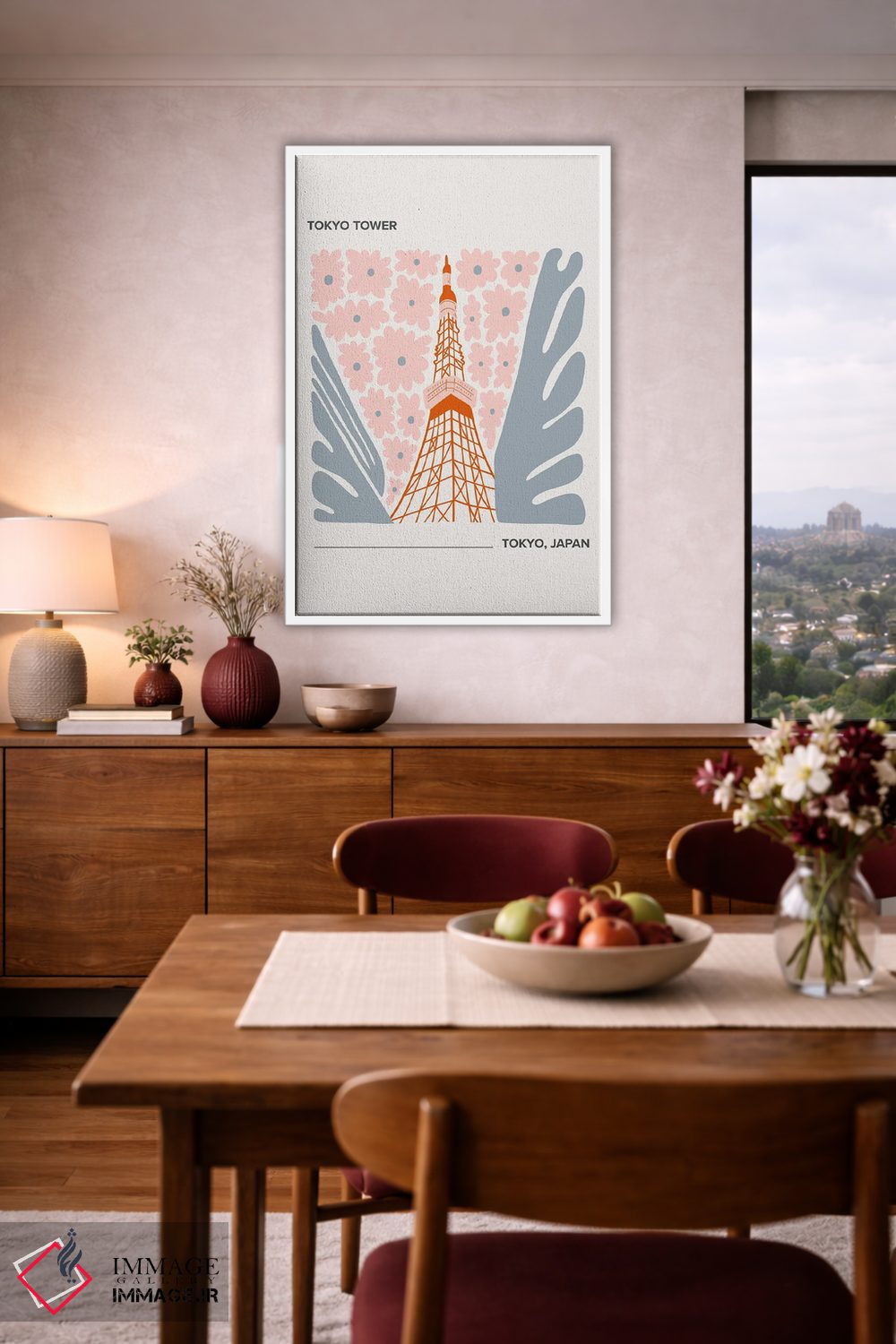 تابلو دکوراتیو برج توکیو اثر مامبو آرت استودیو - D4W