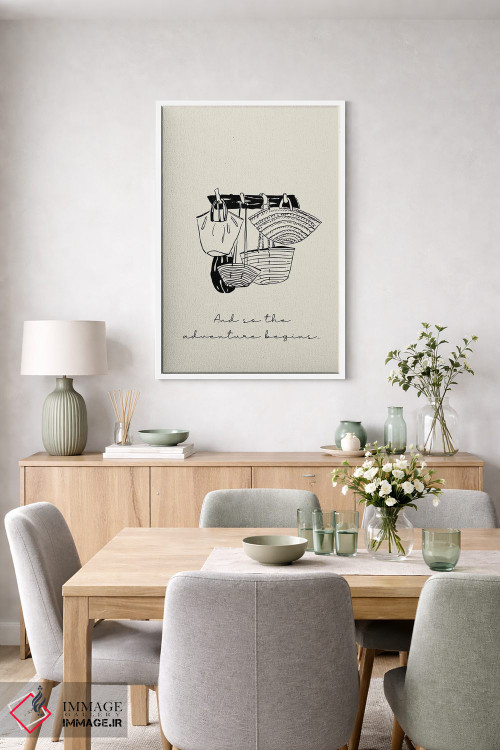 تابلو دکوراتیو و اینگونه ماجراجویی آغاز می شود اثر مامبو آرت استودیو - D5W