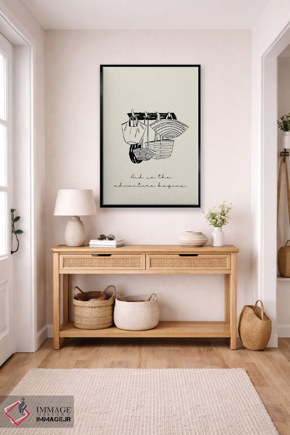 تابلو دکوراتیو و اینگونه ماجراجویی آغاز می شود اثر مامبو آرت استودیو - D6B