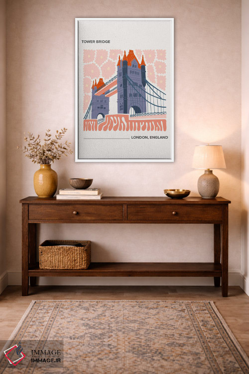 تابلو دکوراتیو پل برج اثر مامبو آرت استودیو - D3W
