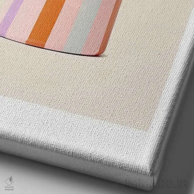 تابلو دکوراتیو قهوه جوش موکا ایتالیایی صبح بخیر ۵ اثر مامبو آرت استودیو - نمای نزدیک بافت بوم