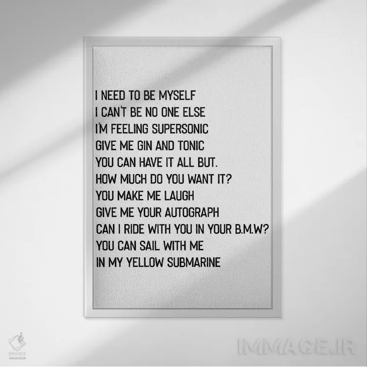 تابلو دکوراتیو فوق صوتی اثر مامبو آرت استودیو - نمای قابدار سفید