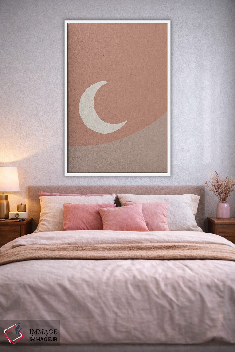 تابلو مینیمال ماه اثر مامبو آرت استودیو - D1W