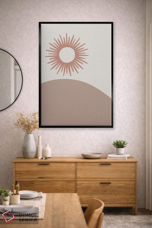 تابلو مدرن خورشید اثر مامبو آرت استودیو - D2B